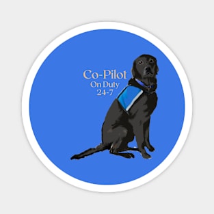 Co-Pilot Black Lab Magnet